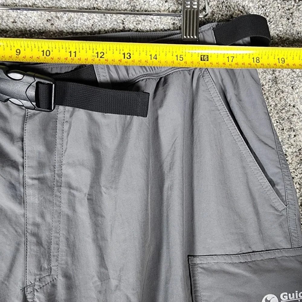 Gander Mountain Cargo Pants Mens L/30 Gray Convertible Zip Off Hiking Never Worn